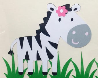 Zebra Paper Die Cut