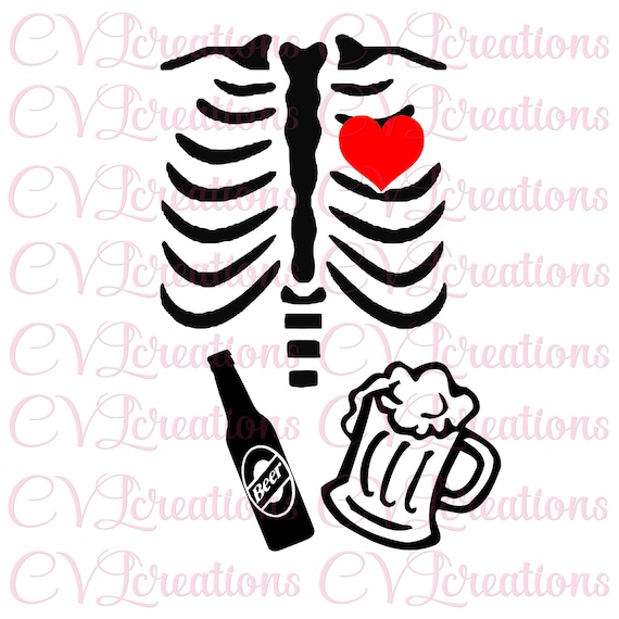 Download Expecting Daddy Beer Belly Skeleton Pregnancy Maternity SVG