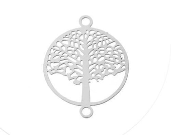 A connector round tree, stainless steel, 19 x 15 mm, thickness: 0.2 mm