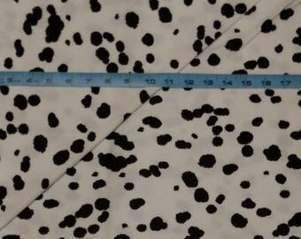Dalmatian Print 4 way stretch/knit fabric, 1 and 1/2 yds, 56" wide custom print