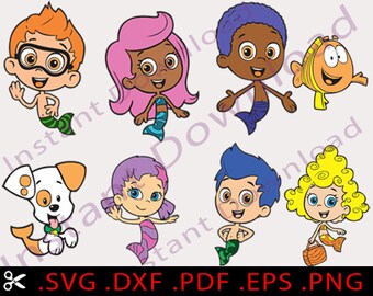 Download Bubble guppies clipart | Etsy