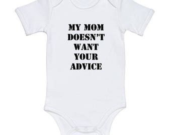 Funny Baby Onesie Newborn Bodysuit Humorous Toddler Apparel Baby Outfit Baby Shower Gift Baby Bodysuit Unisex baby oniesie Baby gift idea