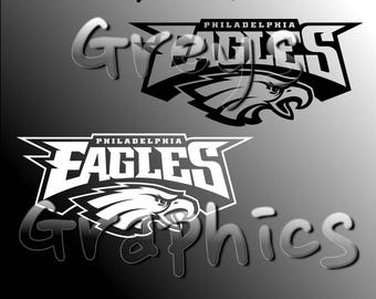 Philadelphia Eagles Alternate Logo Single Color - SVG - DXF - EPS - Vectors
