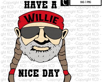 Willie nelson svg | Etsy