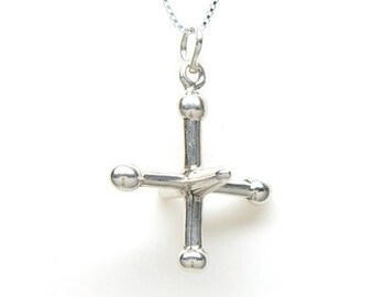 SALE Jack Game of Jacks Sterling Silver 3D Pendant Charm Customize no. 2165