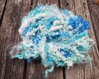 Handspun Art Yarn- Gulfoss- Iceland Collection- Jazzturtle Signature WildPlied Artisan Yarn