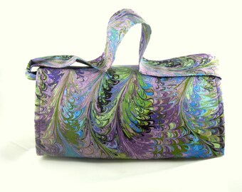 Large Coupon Organizer, Ready to Ship, Coupon Binder, Coupon Holder, Coupon Purse, Marbled Purple Fabric