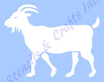 5.5" GOAT STENCIL TEMPLATE farm animal stencils background pattern template templates pochoir paint art craft scrapbook new