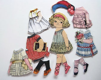 Child's Travel Toy Fabric Paper Doll Church toy Angela
