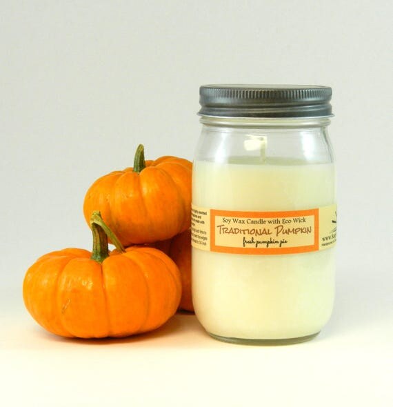 Pumpkin Pie Scented Soy Candle Tin / 6 oz Pumpkin Spice Candle