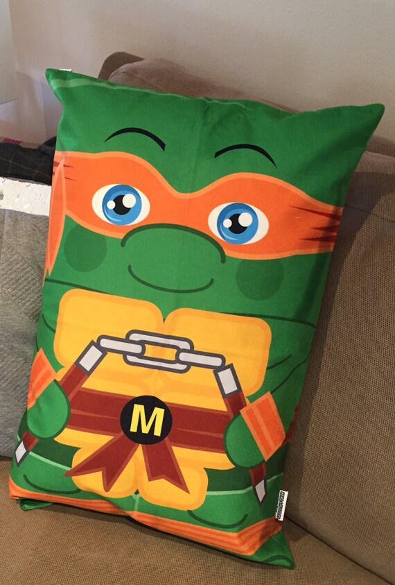 Michaelangelo Turtle 'Hero Hugger' Decorative Pillowcase Custom Design Ninja