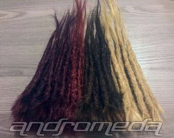 Permanent Dread Extenders -- Custom 100% Human Hair Crocheted Dreadlock Extensions