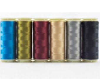 Wonderfil Invisafil 100 wt Polyester Thread Set B004 - Six 400m Spools