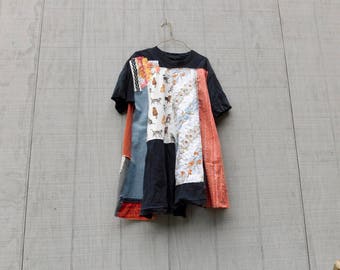 upcycled tshirt dress