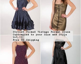 Custom Vintage Dress - Wedding Guest Dress - Plus Maxi Dress - Vintage Cocktail Dress - Vintage Party Dress Women - Plus Size Vintage