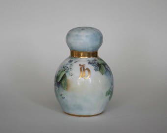 vintage hat pin holder hand painted porcelain