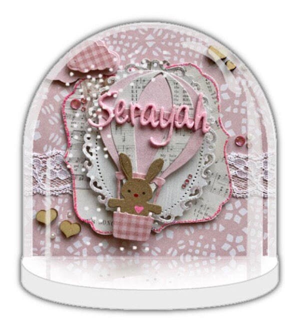 baby girl gift Snow globe personalised snow globe baby