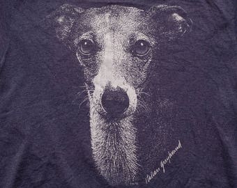 Italian Greyhound T-shirt, I.G. Iggy Dog Lover, Vintage 90s, 1993 Canine Graphic Tee, Puppy Photo, Jerzees Heavyweight