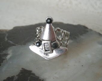 Witch Hat Ring, witch jewelry halloween jewelry witchcraft jewelry magick goth gothic halloween ring witchcraft ring wiccan ring pagan ring