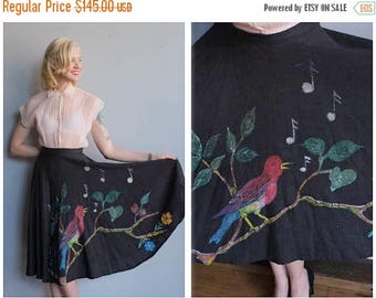 20% Off Sale // 1950s Skirt // Rockin' Robin Circle Skirt // vintage 50s skirt