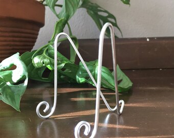 35 pk Large SILVER Mini Holders Easel 5" x 7" Table Number Holders Photo Place Card Business Card Holder Wire Stands