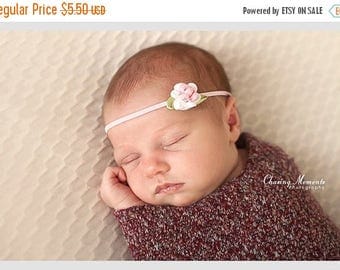12% off SALE The single sprinkled- Rose- stretch headband
