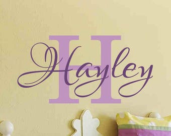 Personalized Childrens Wall Decal - Nursery Wall Decal - Girls Name Wall Decal - Personalized Name Decal - Vinyl Wall Decal