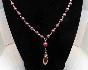 vintage earring & necklace set Marked Japan