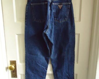 Vintage 90s GUESS USA Denim Skinny Jeans sz 28" Waist