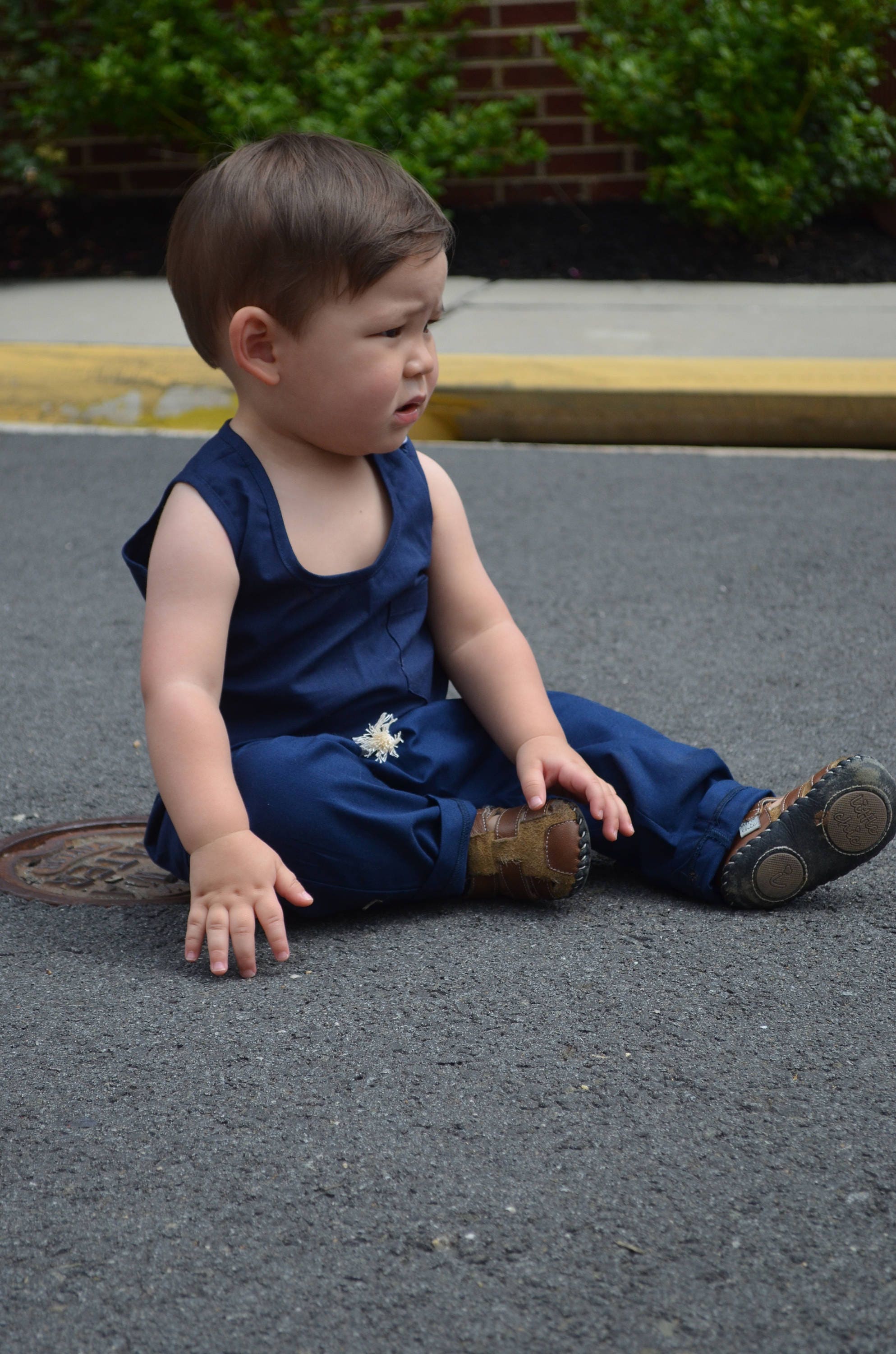 Unisex Navy Blue Tank Top Size Small Organic Cotton Baby