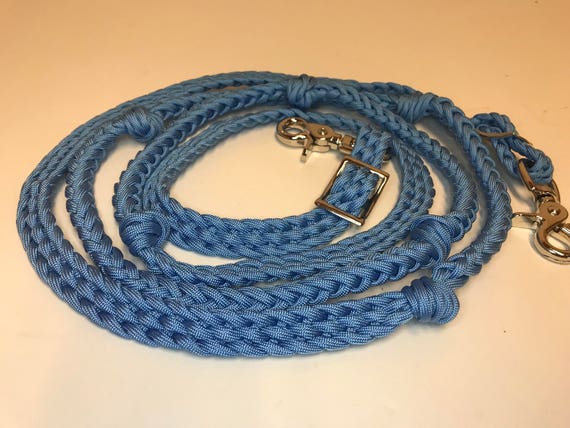 Light blue reins light blue barrel reins horse tack