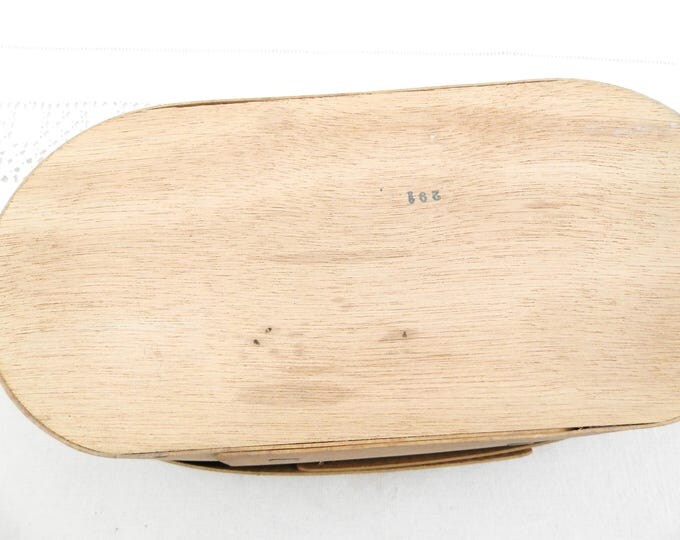 Antique Madeleines de La Cloche D'Or Debouzie Bray Commery Wooden Box, French Spruce Slat Box, Jewelry Trinket Box, Jewelry Casket