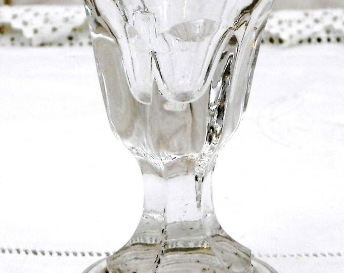 2 Antique French Deceptive Firing Glasses, French Shot Toasting Stem Glass from France, Bistro Man Cave Barware Decor, French Drinking