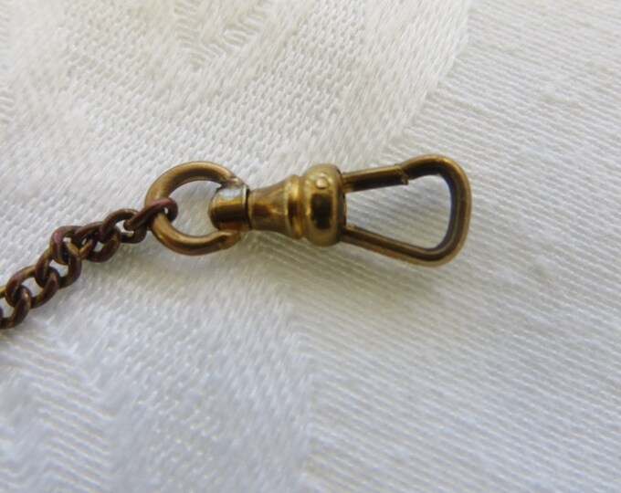 Antique Watch Fob, Belt Clip, Gold Filled, Swivel Watch Clip, Vintage Watch Clip