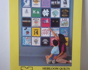 T-Shirt Quilt Pattern - 1992 Complete pattern in new condition- Custom made T-Shirt Quilt Pattern