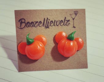 Pumpkin Mickey Mouse Earrings