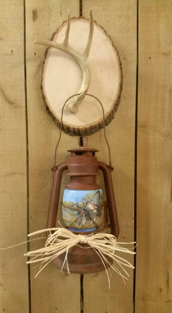 Lantern Antler Cabin Decor Ducks