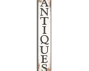 Antiques Antique wooden wood sign farmhouse sign antiquites decor cottage business wall decor store sign shop signs