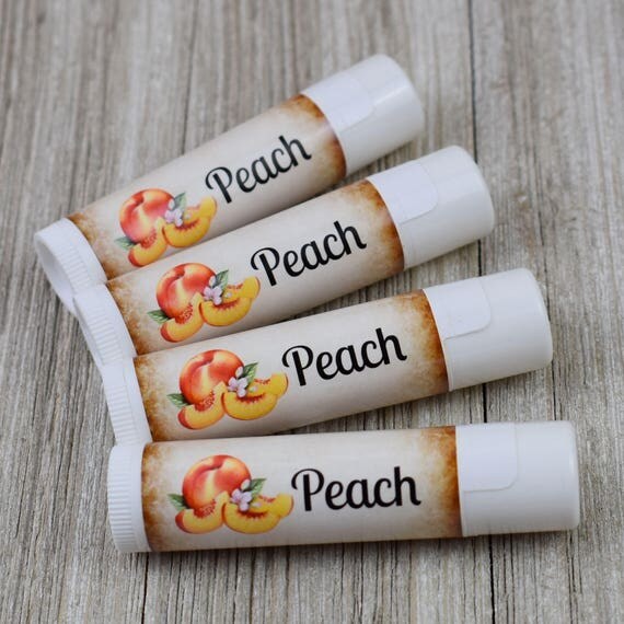 Peach Flavored Lip Balm Handmade All Natural Lip Balm