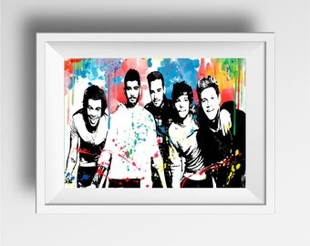 One Direction poster print, 1D print