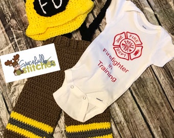 Fire Fighter Newborn Set *** Fire Fighter Prop *** Fire Fighter outfit