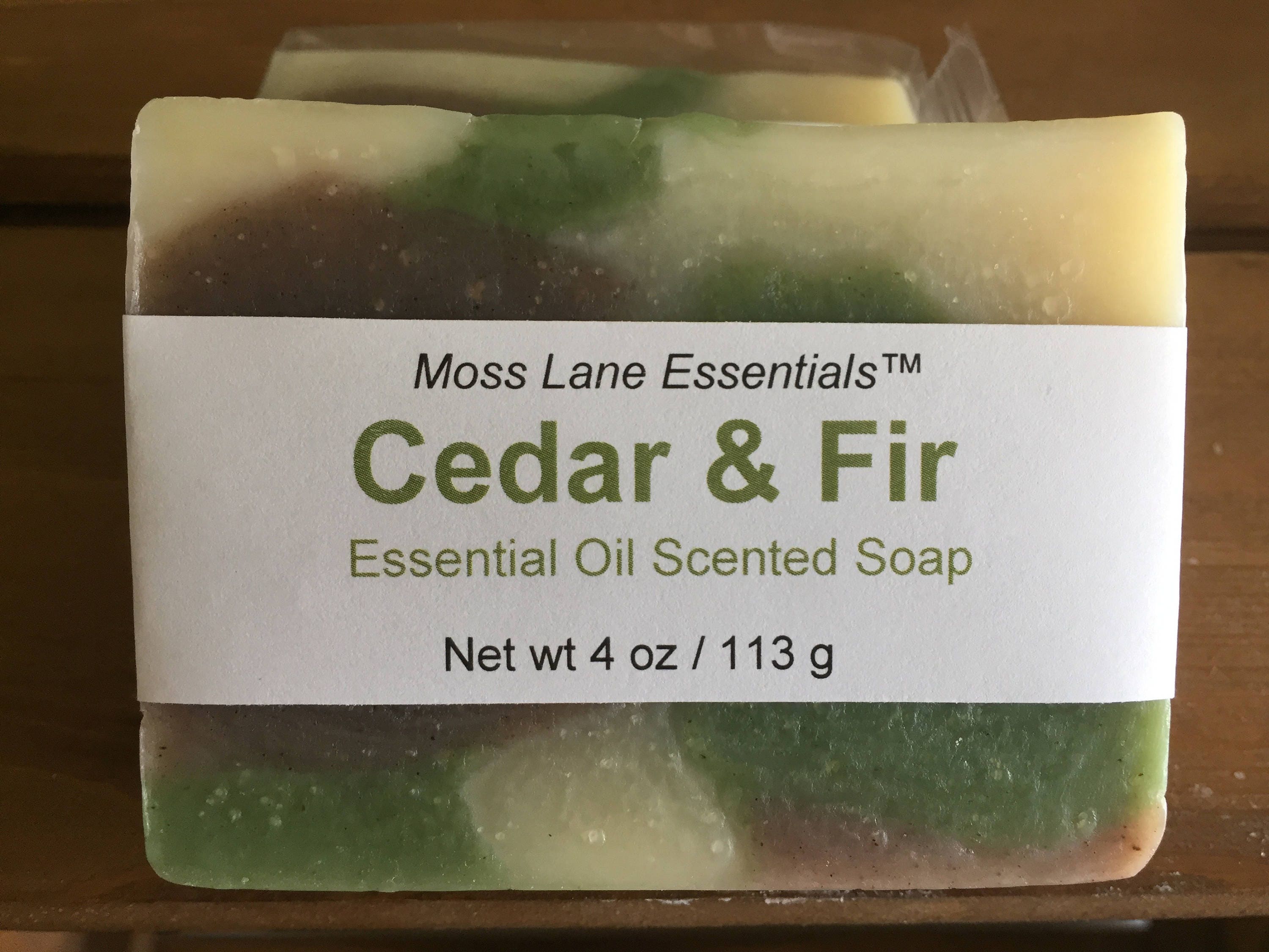 Balsam Fir And Cedarwood Essential Oil Scented Cold Process Soap