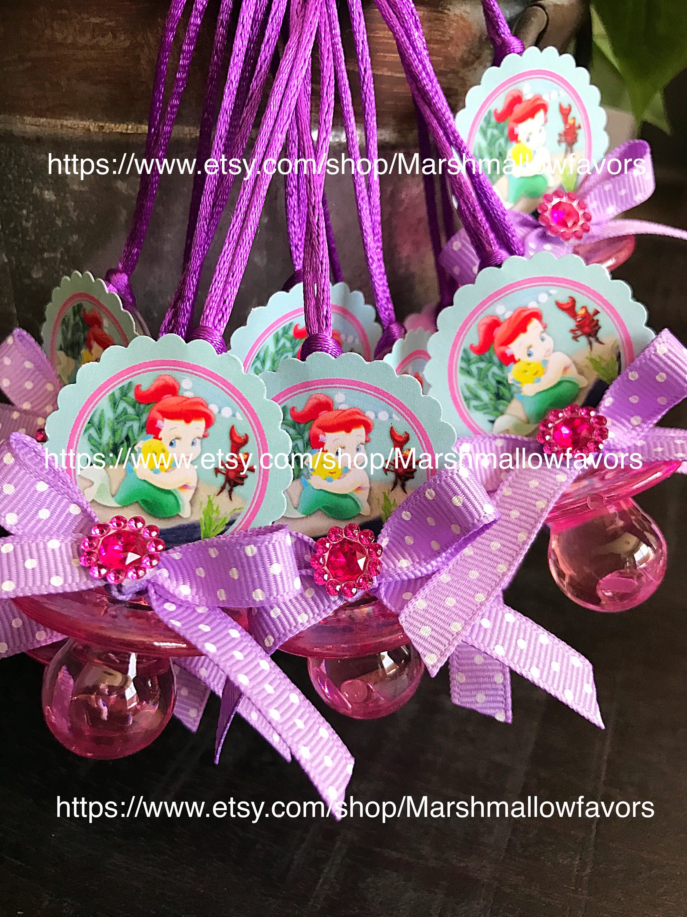 12 Ariel baby shower favors princess ariel baby shower