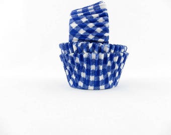 Blue Gingham Cupcake Liners, Blue Baking Cups, Wizard of Oz Cupcake Liners