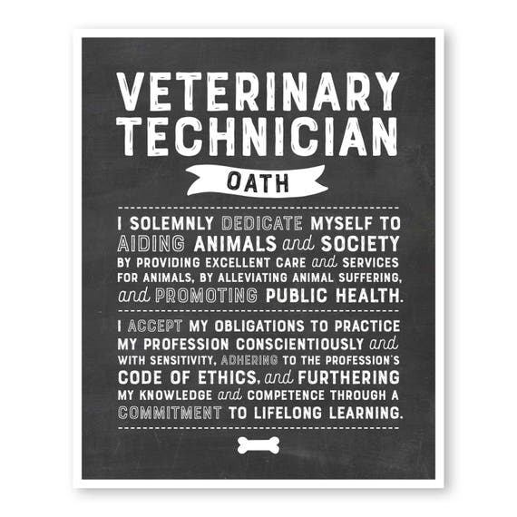 Vet Tech Gift Veterinary Technician S Oath Veterinary   Il 570xN.1255601706 6syd 