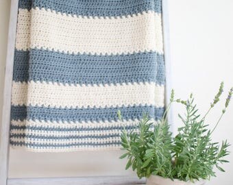 Crochet Blanket Pattern / Baby Afghan Pattern / DIY Shower Gift - Crochet Pattern by Hidden Meadow Crochet P-SpringCharms