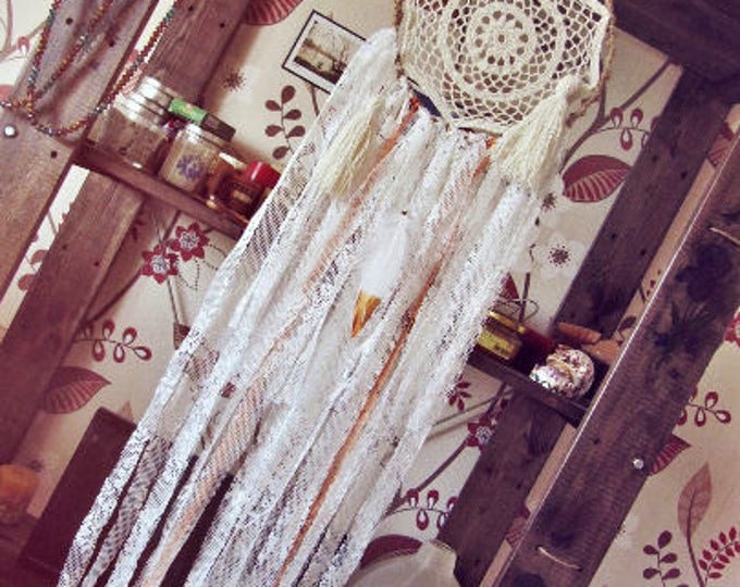Custom Design Dreamcatcher - Bohemian Bedroom Decor - Gypsy Dream Catcher - Boho Wall Hanging - Hippie Boho Wall Decor - Wedding Gift
