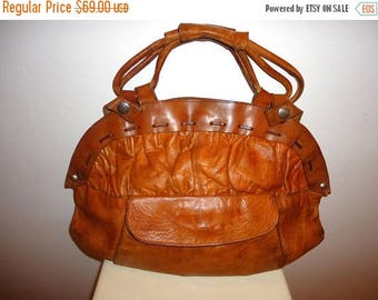 The SALE Is On SALE Really Nice Must See Cognac Leather Satchel/Shoulder Bag