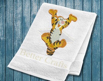 Winnie the Pooh Tigger Applique Machine Embroidery Designs, Tigger Embroidery Design