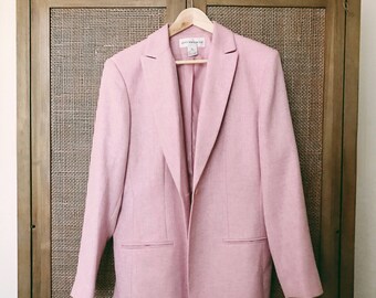 Vintage Jones New York Light Pink Blazer Jacket
